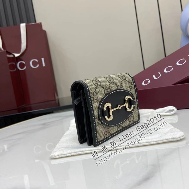 Gucci專櫃古馳最新款Horsebit 1955系列卡包零錢包卡夾 jh2889型號：621887